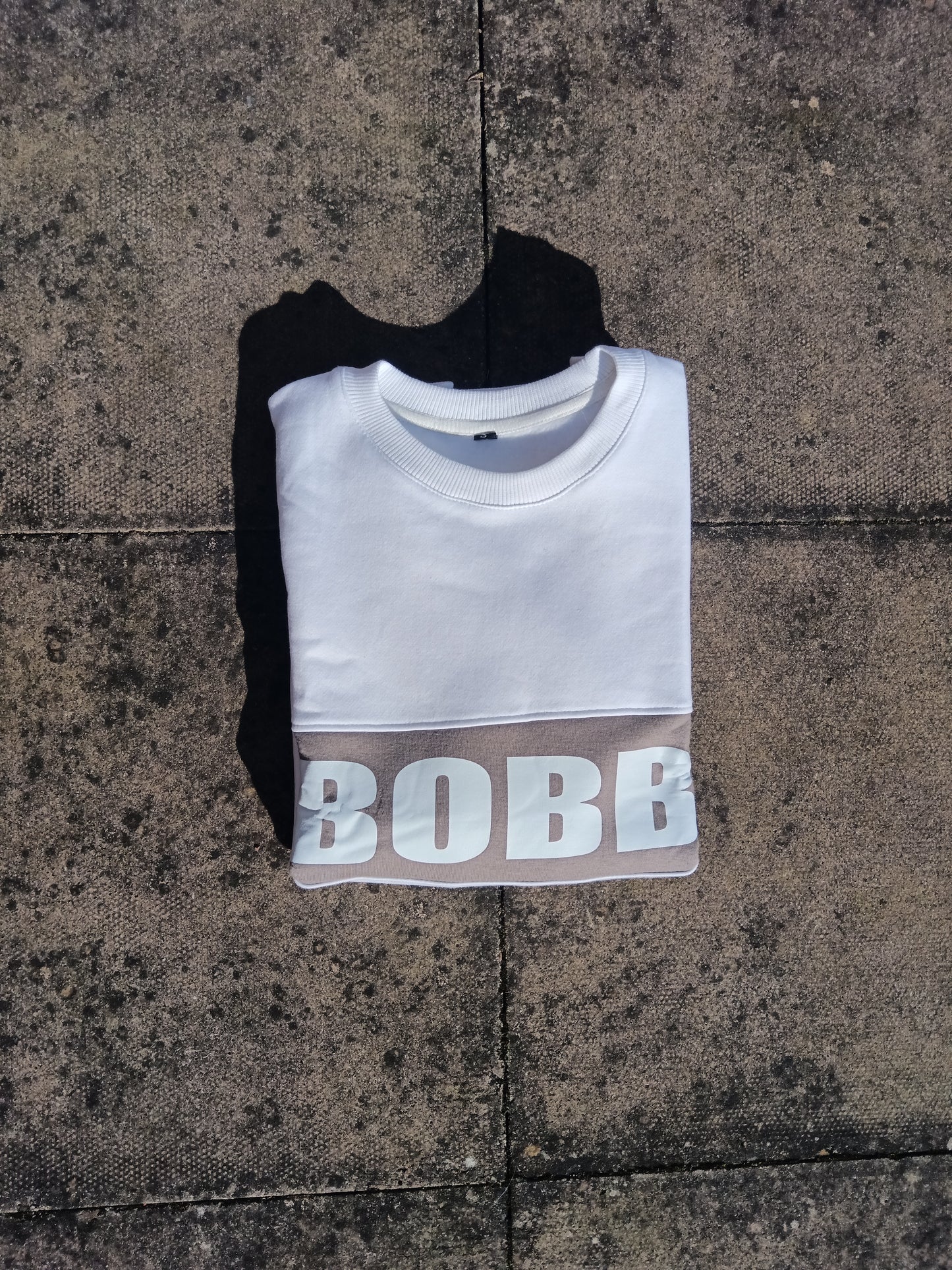 Standard Lightweight Sweater - White & Grey