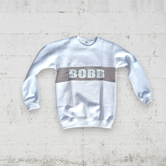 Standard Lightweight Sweater - White & Grey