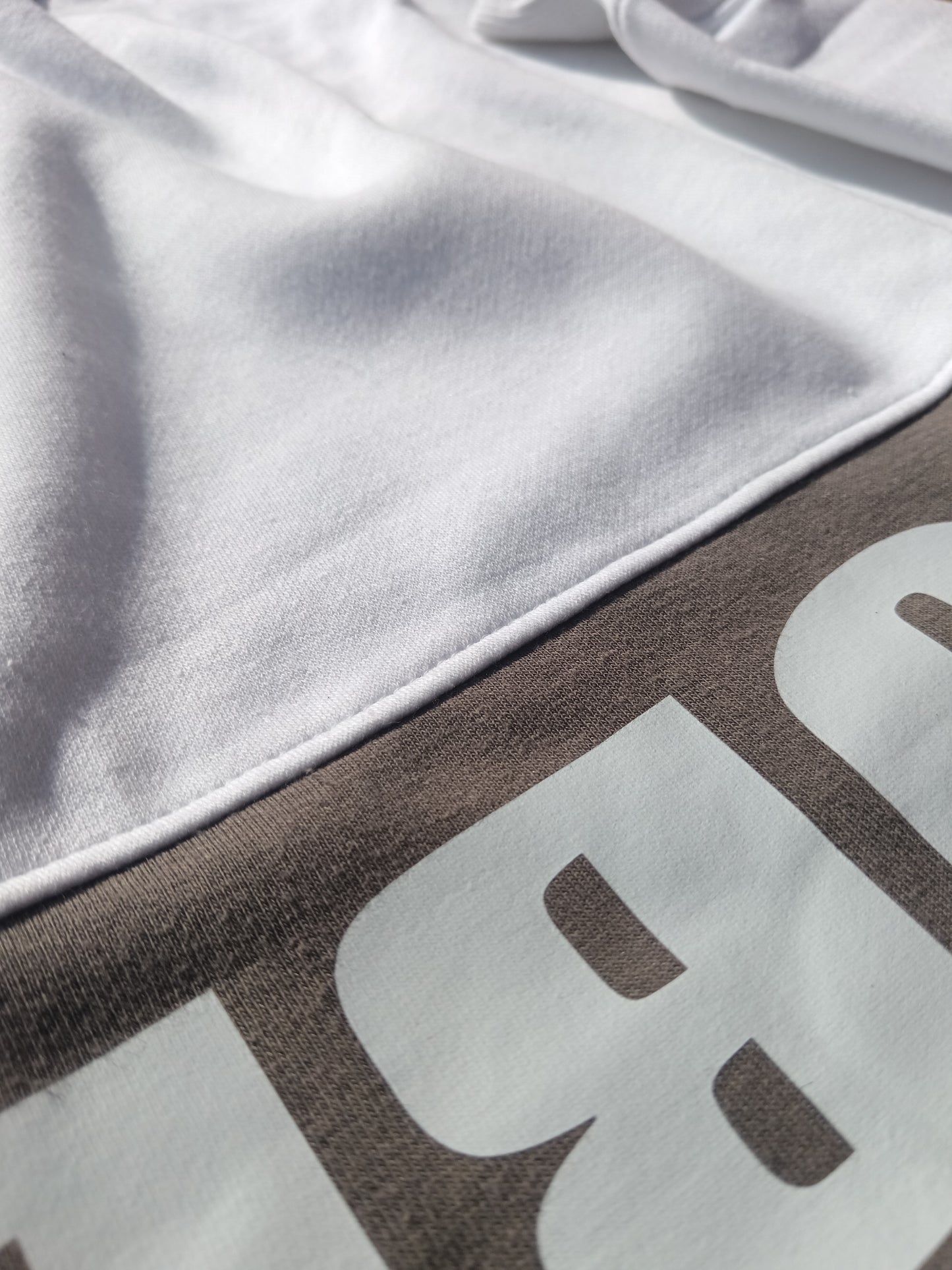 Standard Lightweight Sweater - White & Grey