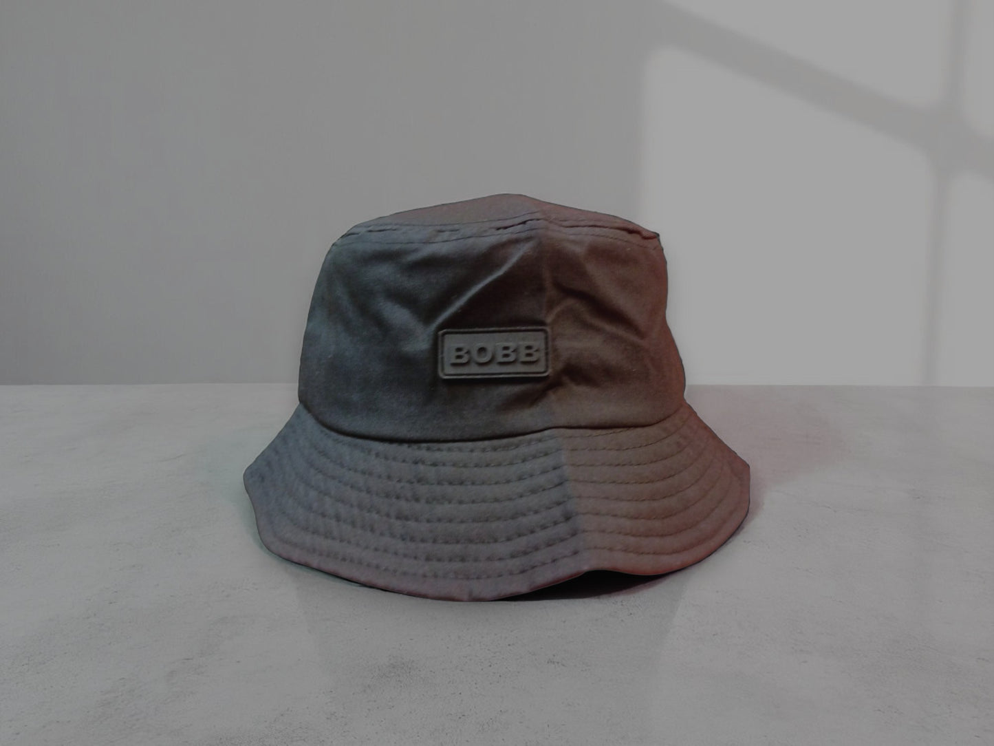 Rubber Patch Bucket Hat - Black