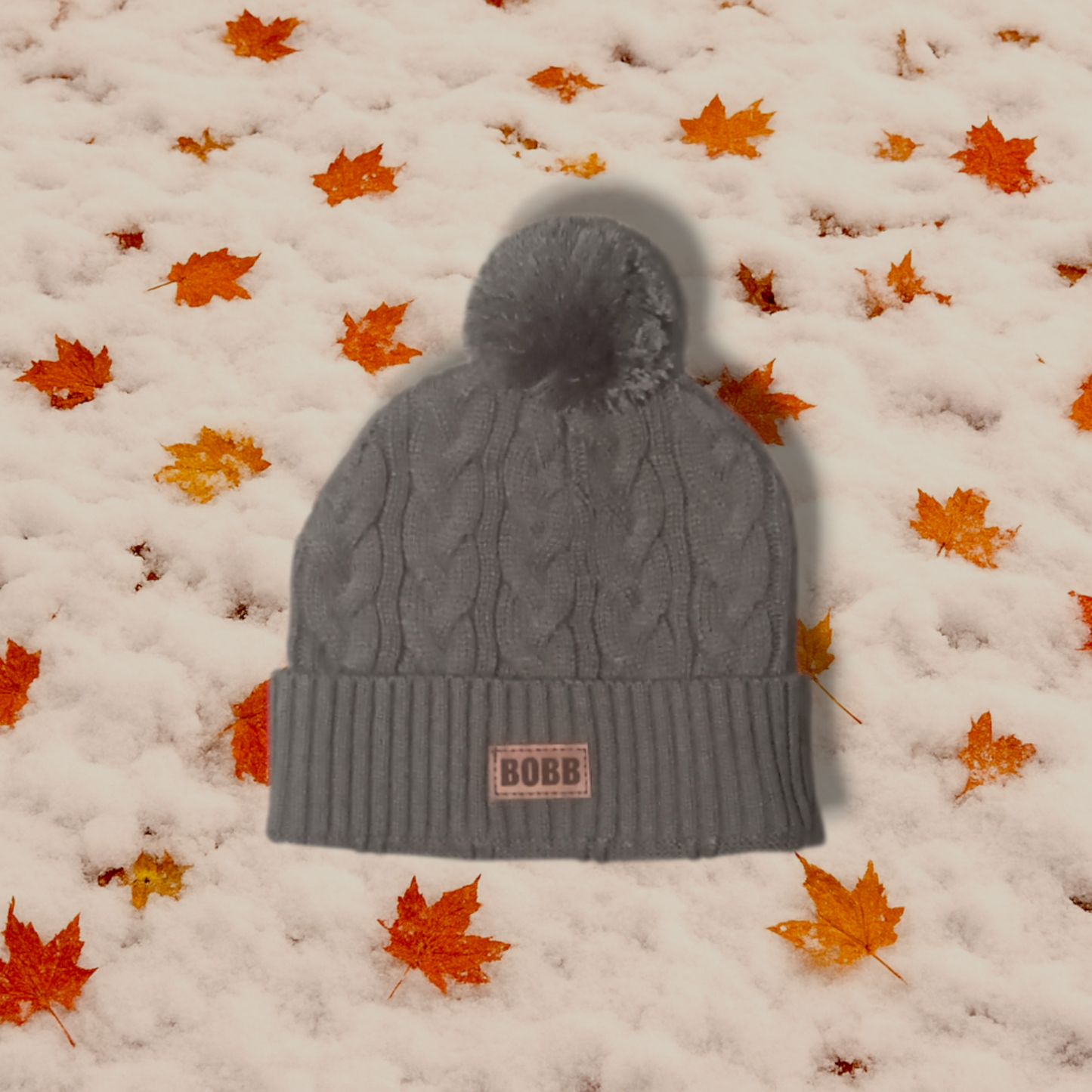 Grey Bobble Hat