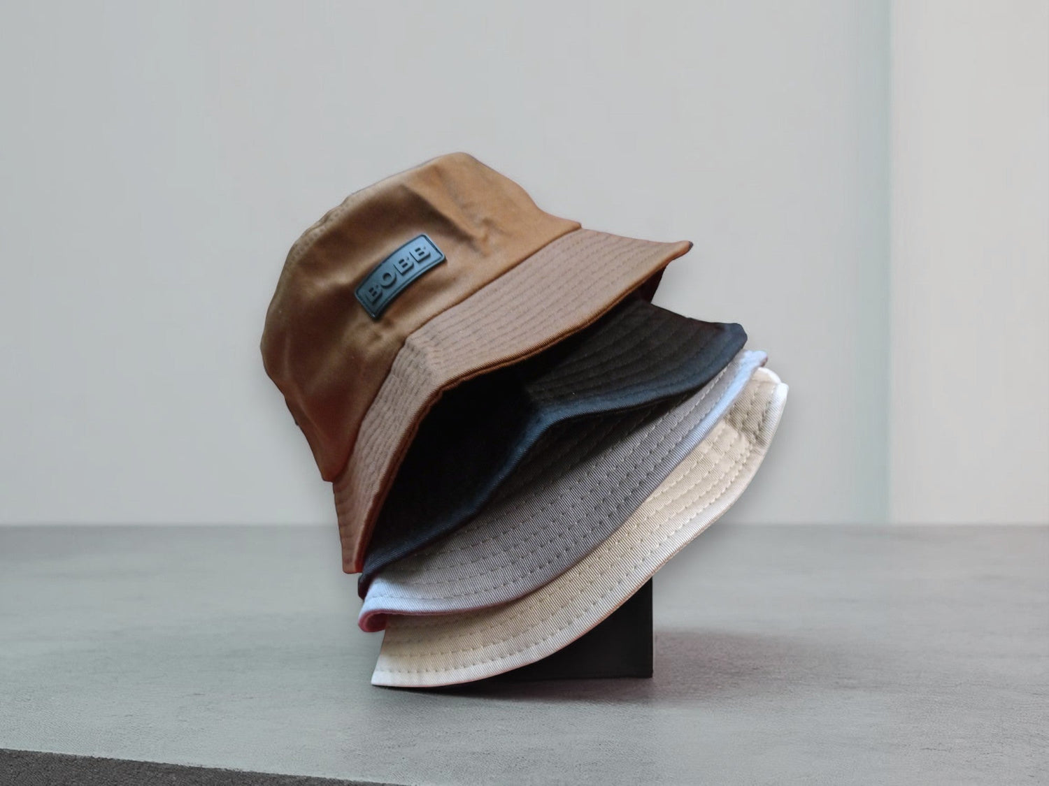 BOBB Rubber Patch Bucket Hats